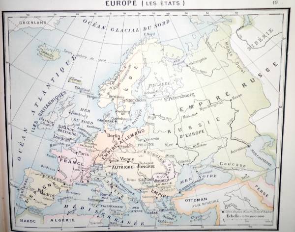 Avant la première guerre mondiale : voyez les empires…